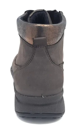 Schnür-Stiefeletten grau