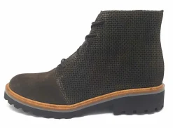 Schnür-Stiefeletten grau