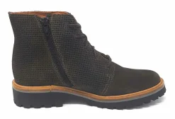 Schnür-Stiefeletten grau