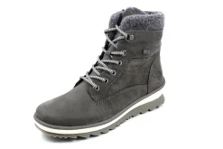 Schnür-Stiefeletten grau