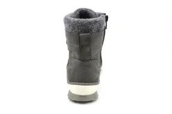 Schnür-Stiefeletten grau