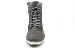 Schnür-Stiefeletten grau