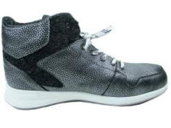 Schnür-Stiefeletten grau Carezza