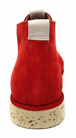 Schnür-Stiefeletten rot