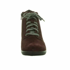 Schnür-Stiefeletten rot