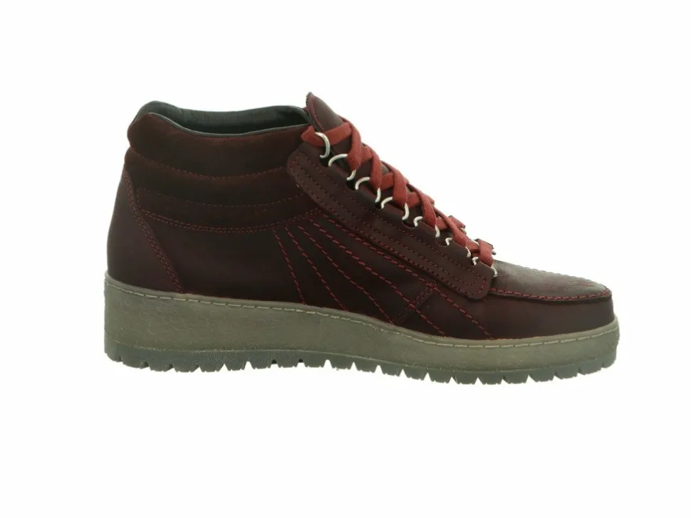 Schnür-Stiefeletten rot