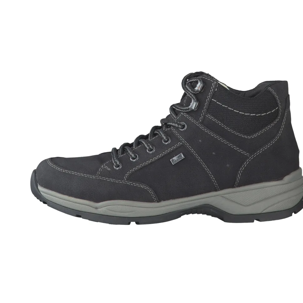 Schnür-Stiefeletten schwarz