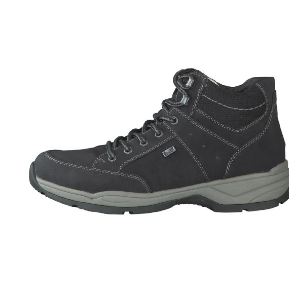 Schnür-Stiefeletten schwarz