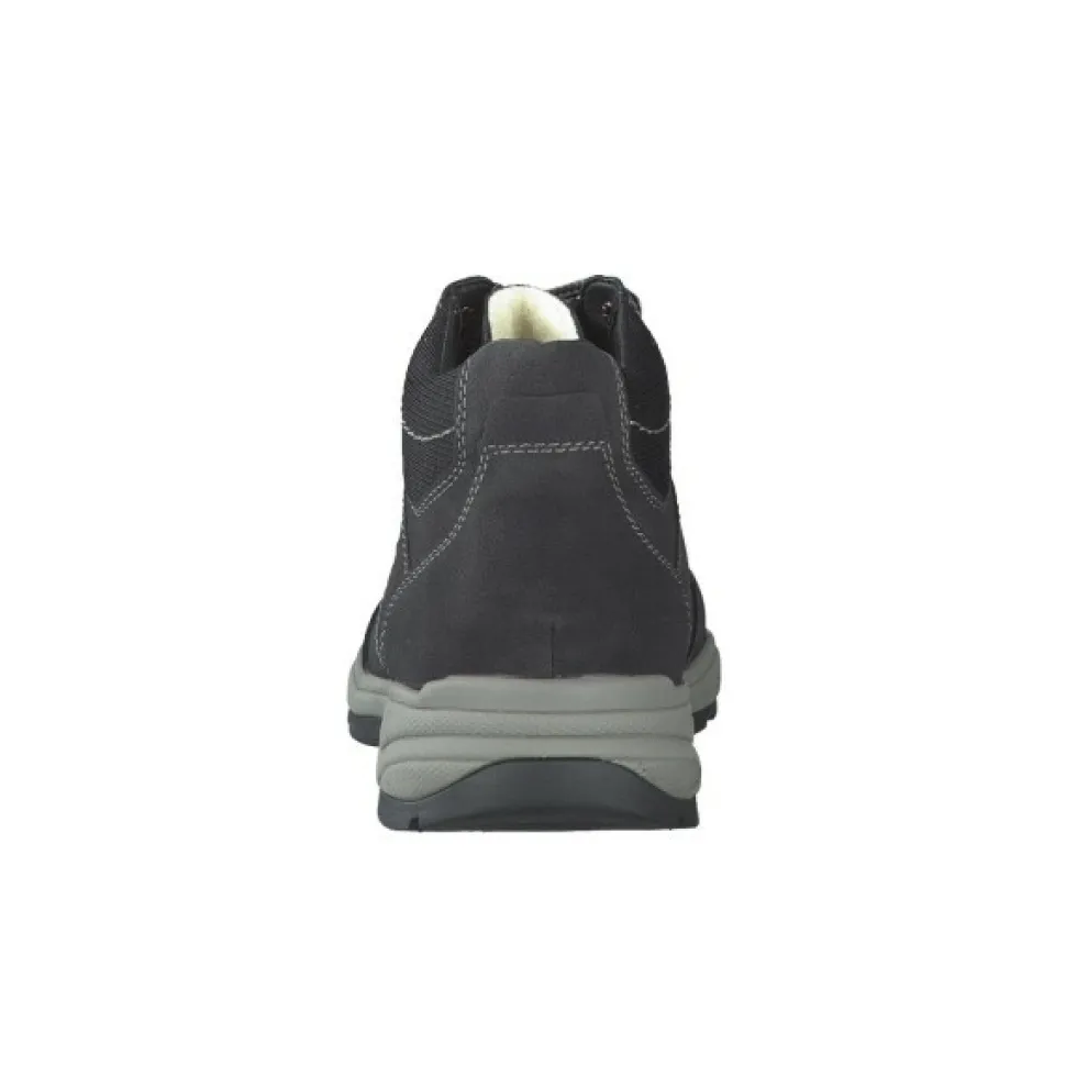 Schnür-Stiefeletten schwarz