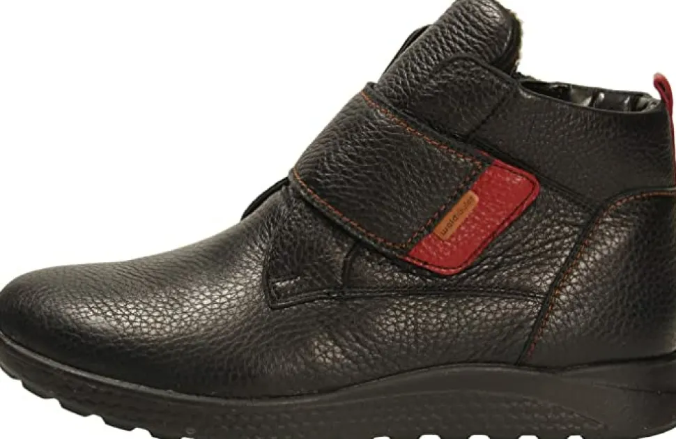 Schnür-Stiefeletten schwarz