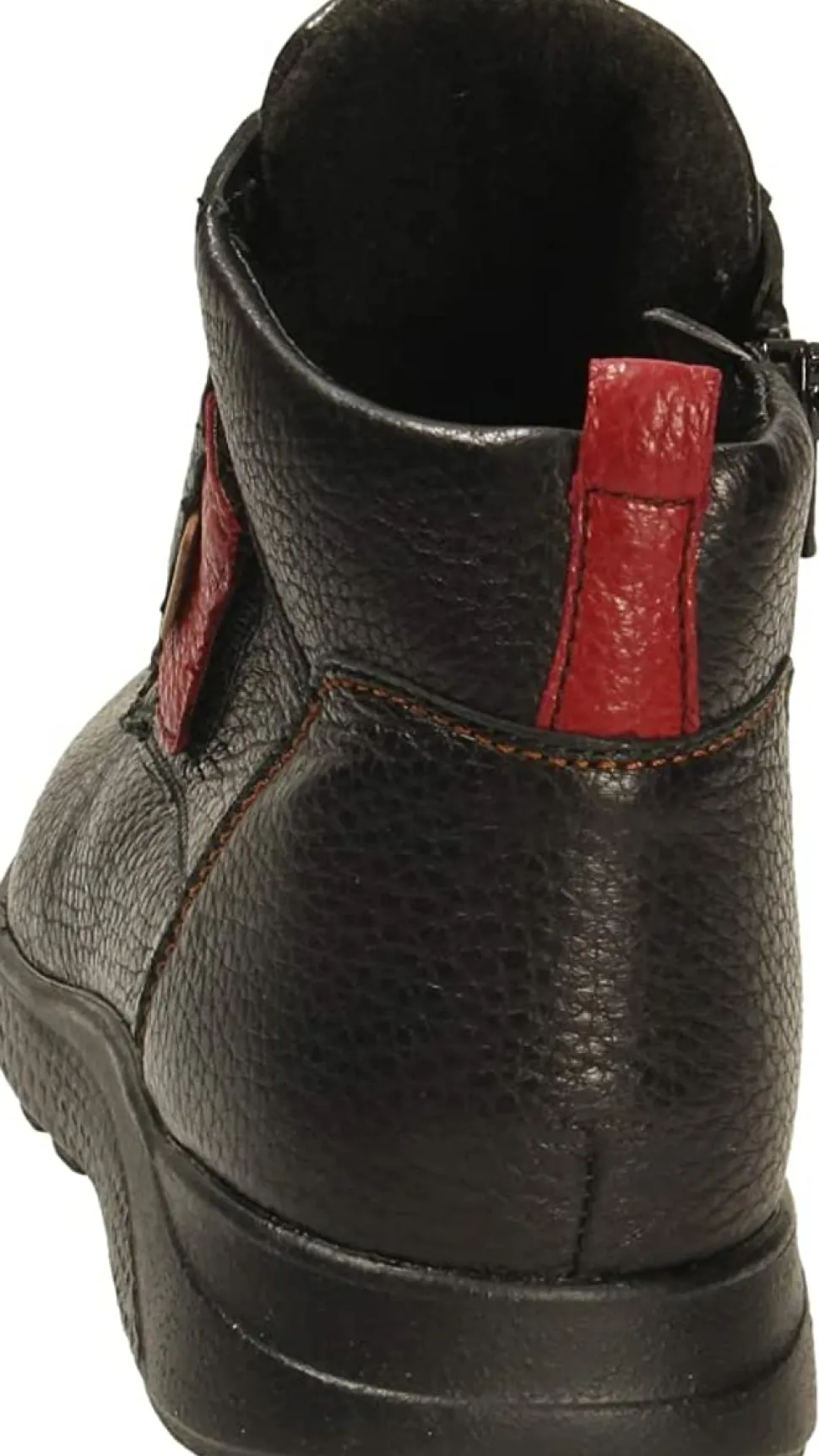 Schnür-Stiefeletten schwarz