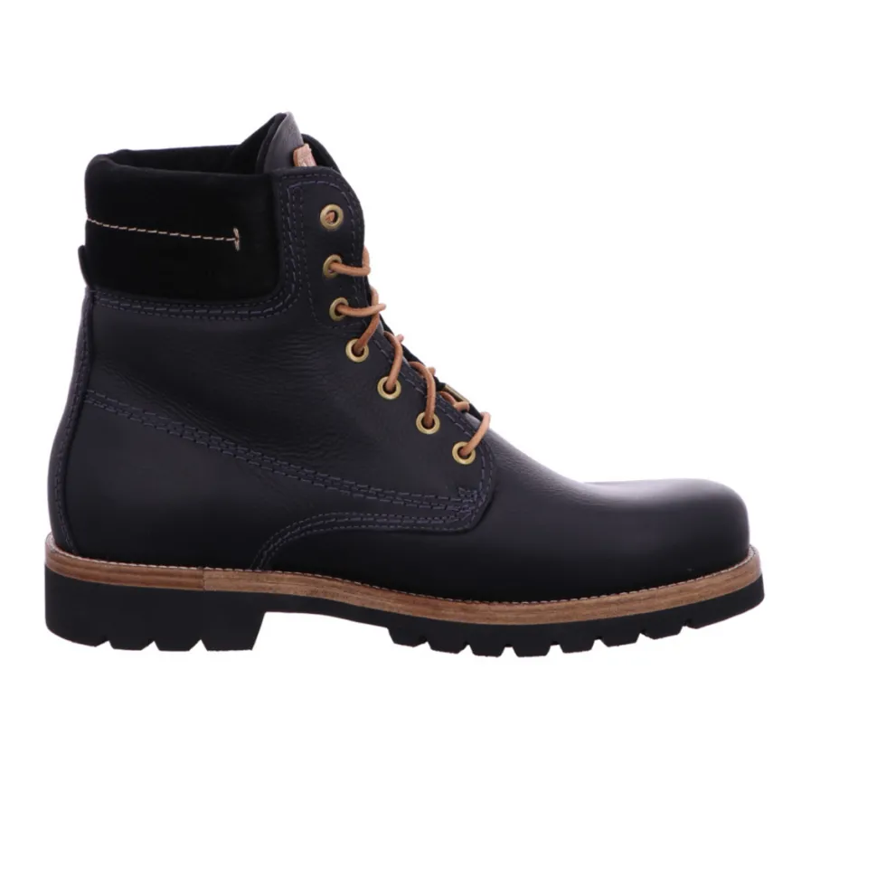 Schnür-Stiefeletten schwarz