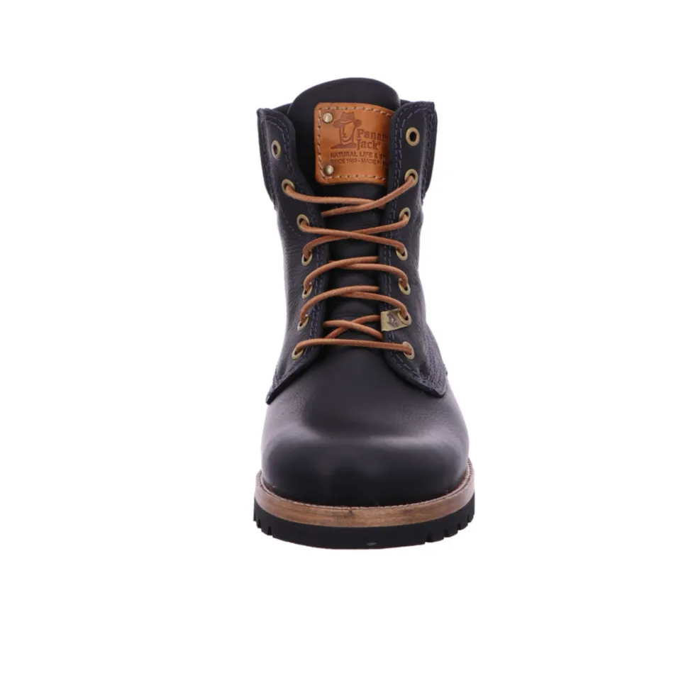 Schnür-Stiefeletten schwarz