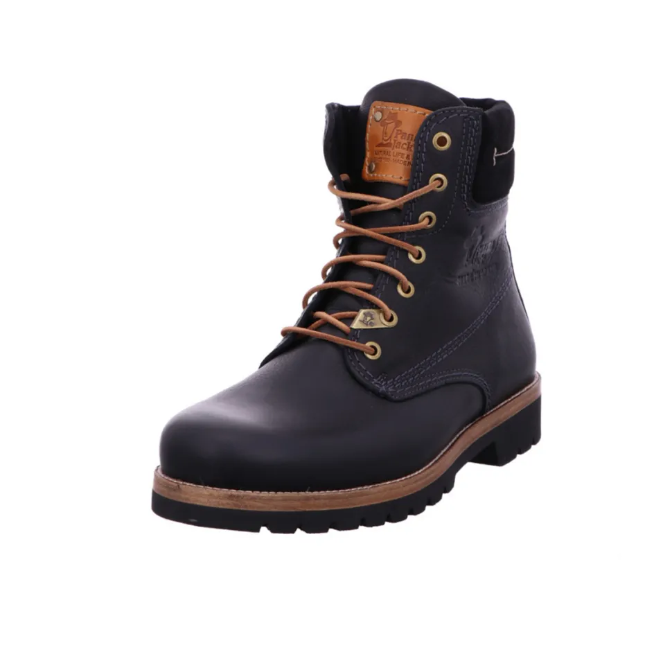 Schnür-Stiefeletten schwarz