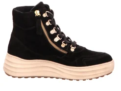 Schnür-Stiefeletten schwarz