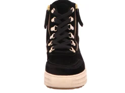 Schnür-Stiefeletten schwarz