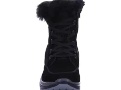 Schnür-Stiefeletten schwarz