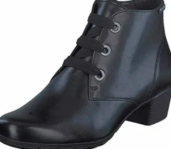 Schnür-Stiefeletten schwarz 7800