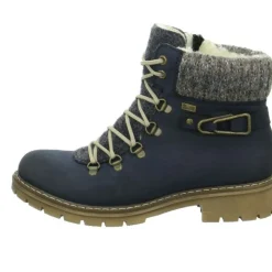 Schnür-Stiefeletten schwarz