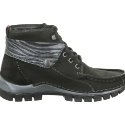 Schnür-Stiefeletten schwarz Up2