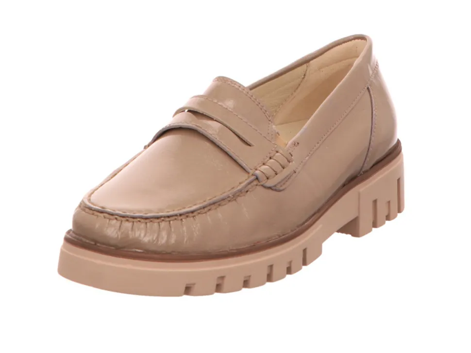 Sportliche Slipper braun bequemer Loafer