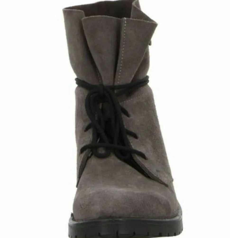 Stiefel Mädchen grau meteor Velour