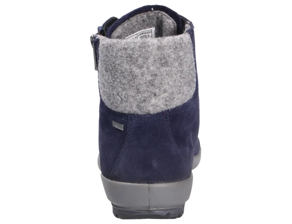 Stiefeletten blau Damen Stiefel