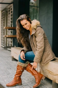 Stiefeletten braun Winterstiefel von LOVENESS